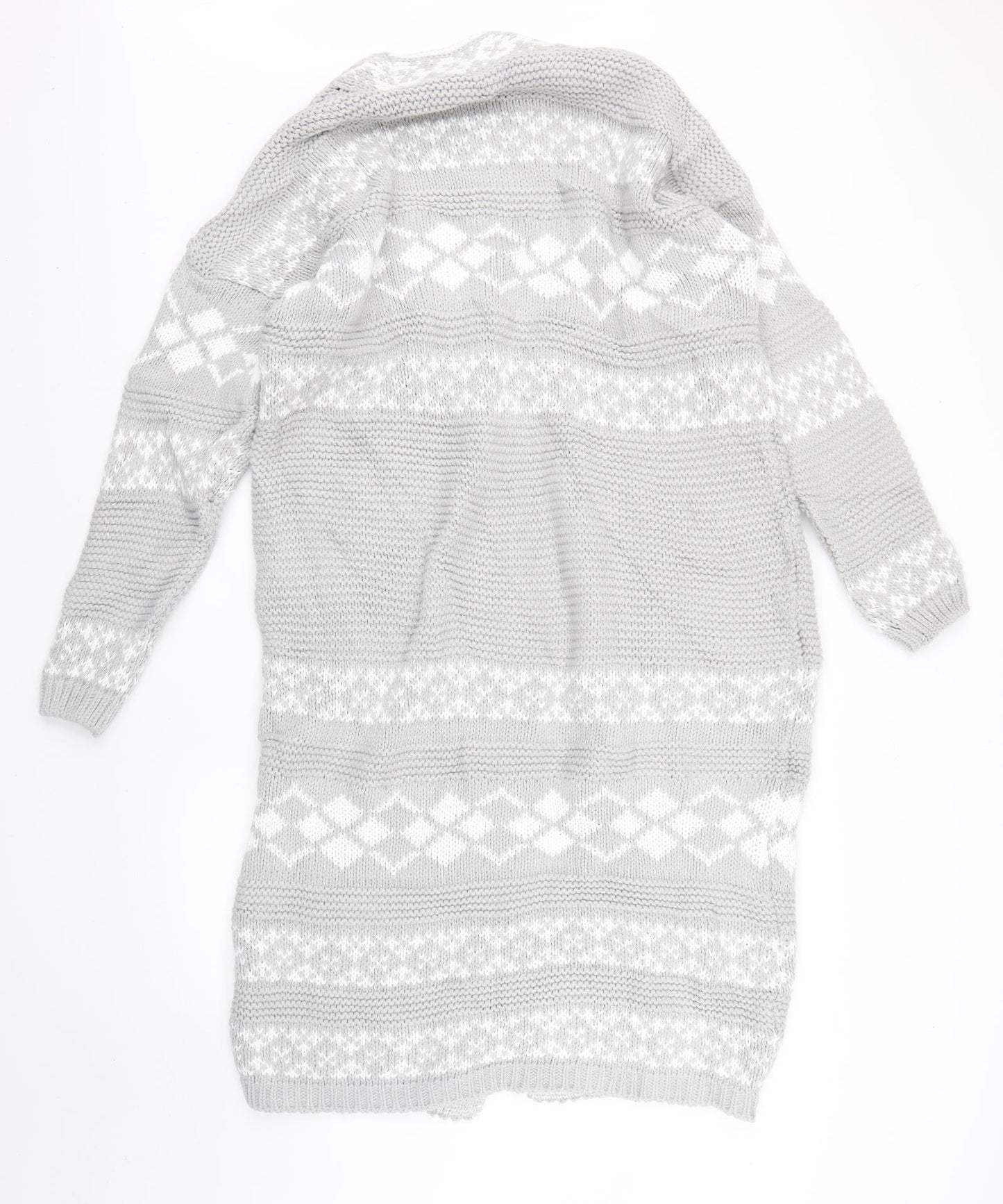 Womens UK Size M Dorothy Perkins Grey Cardigan Jumper