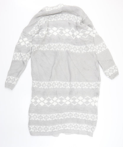 Womens UK Size M Dorothy Perkins Grey Cardigan Jumper