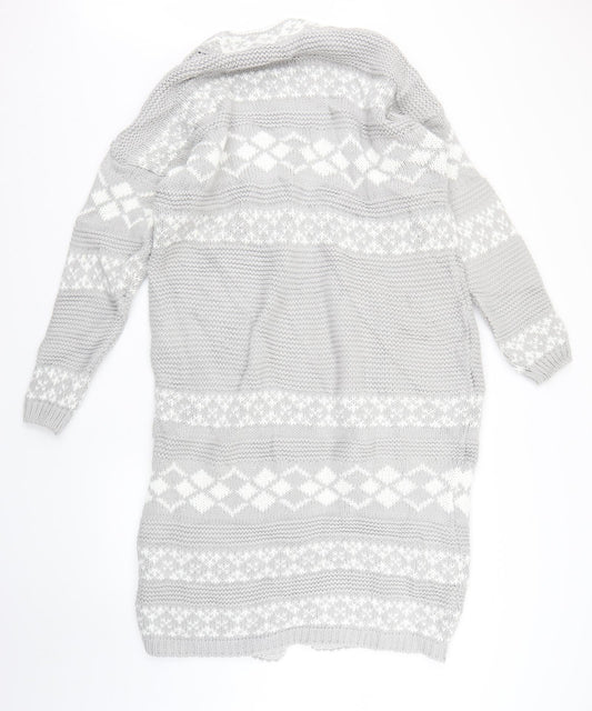 Womens UK Size M Dorothy Perkins Grey Cardigan Jumper