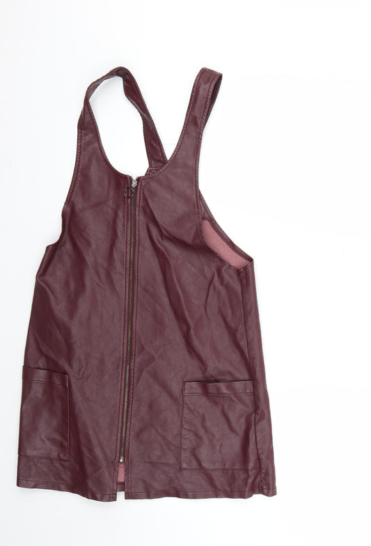 Atmosphere Womens Purple   Pinafore/Dungaree Dress  Size 8