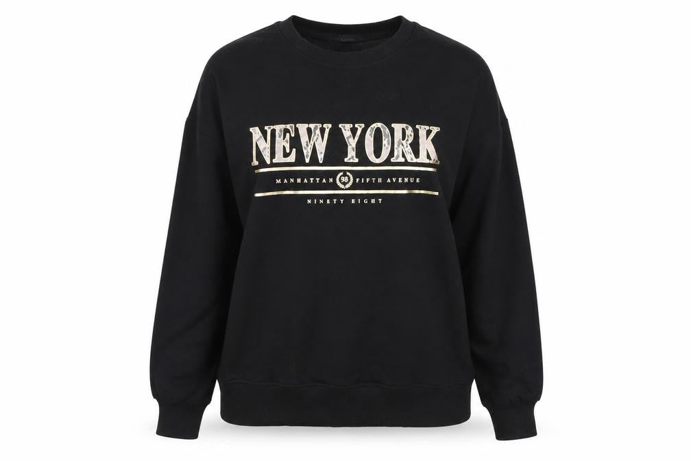 Womens UK Size 12 New Look Black Pullover Jumper