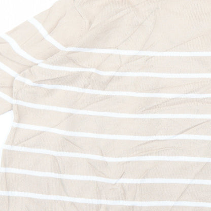 BHS Womens Beige Striped  Pullover Jumper Size 18