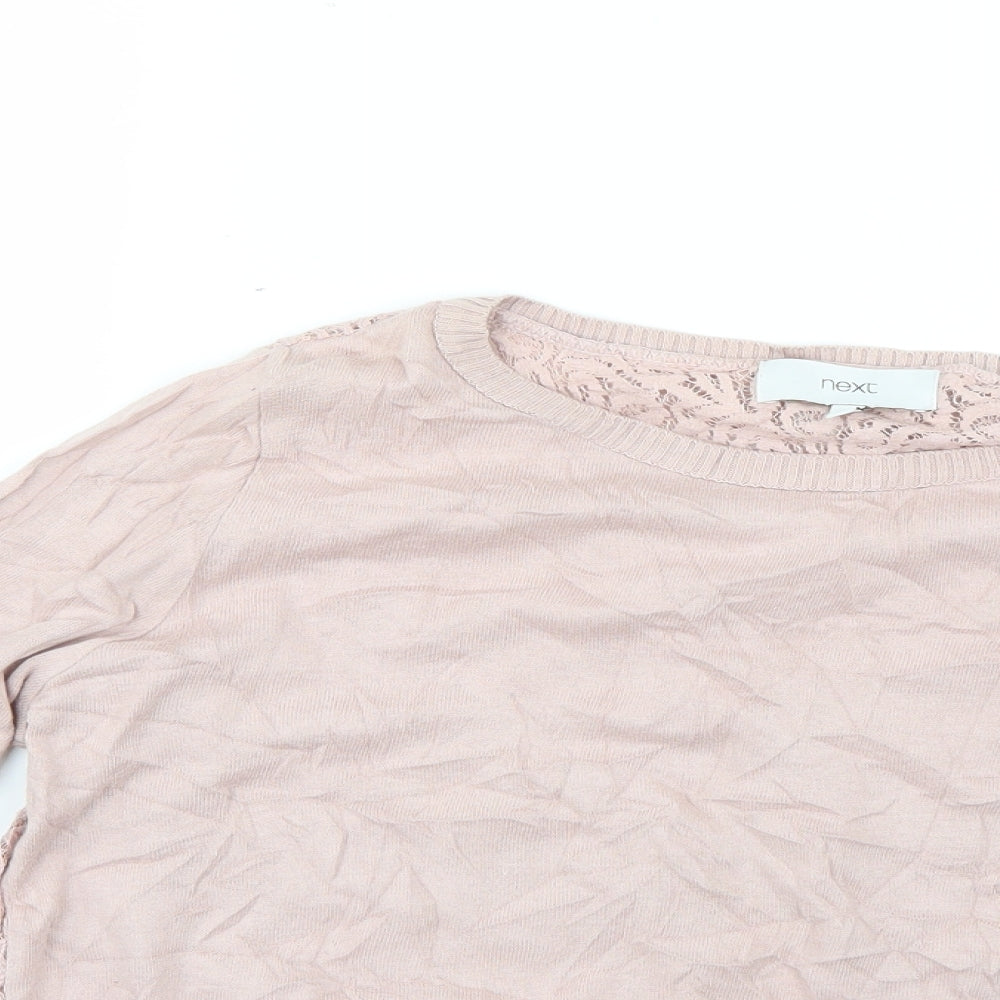 Womens UK Size 14 NEXT Pink Pullover Jumper