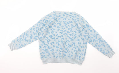 Womens UK Size S Preworn Blue Pullover Jumper