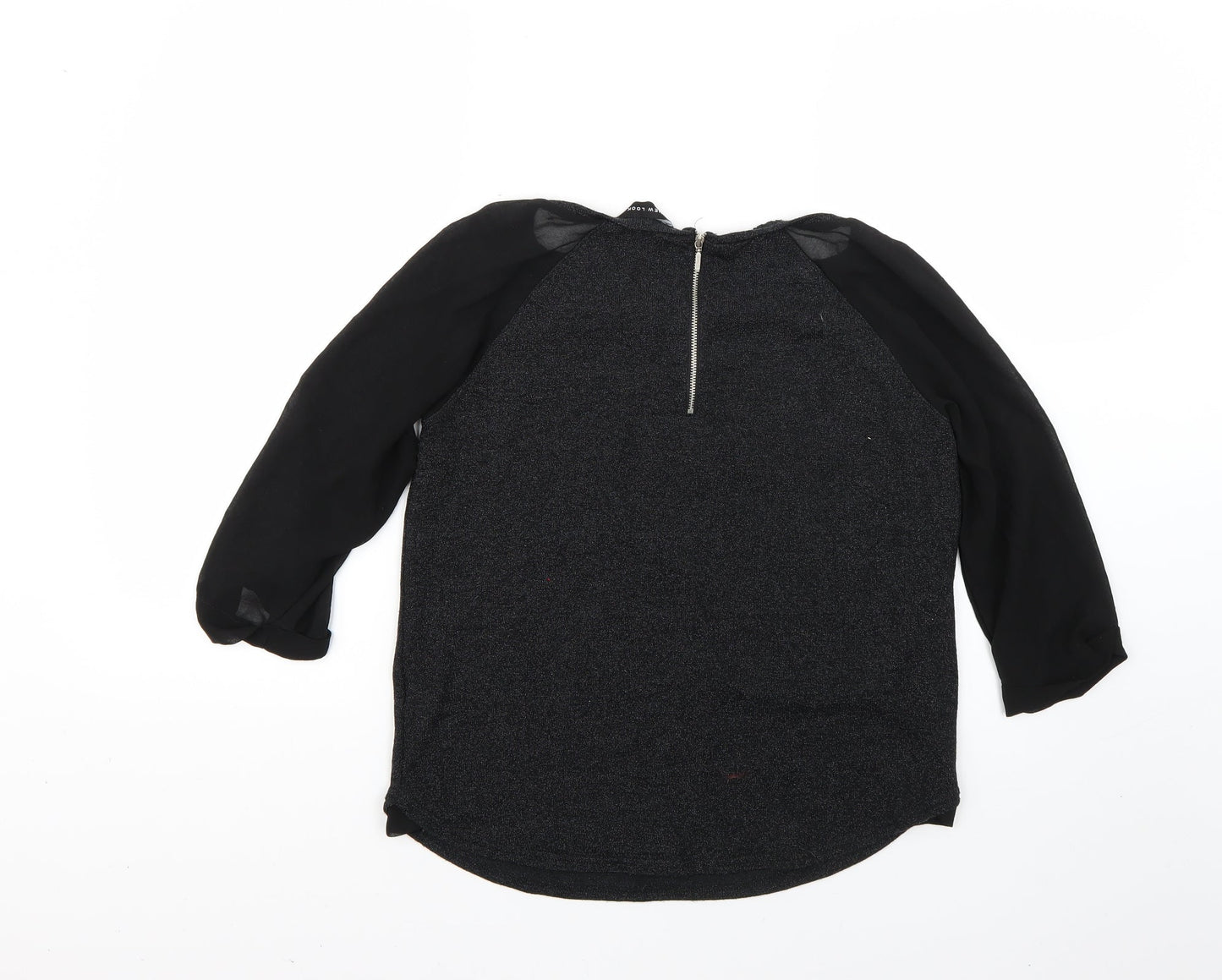 Womens UK Size 10 New Look Black Pullover Jumper
