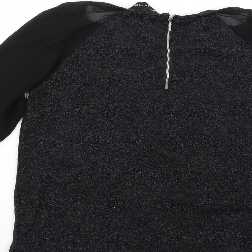 Womens UK Size 10 New Look Black Pullover Jumper