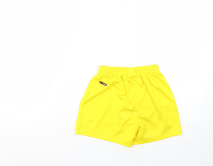 warrior Boys Yellow   Sweat Shorts Size 4-5 Years