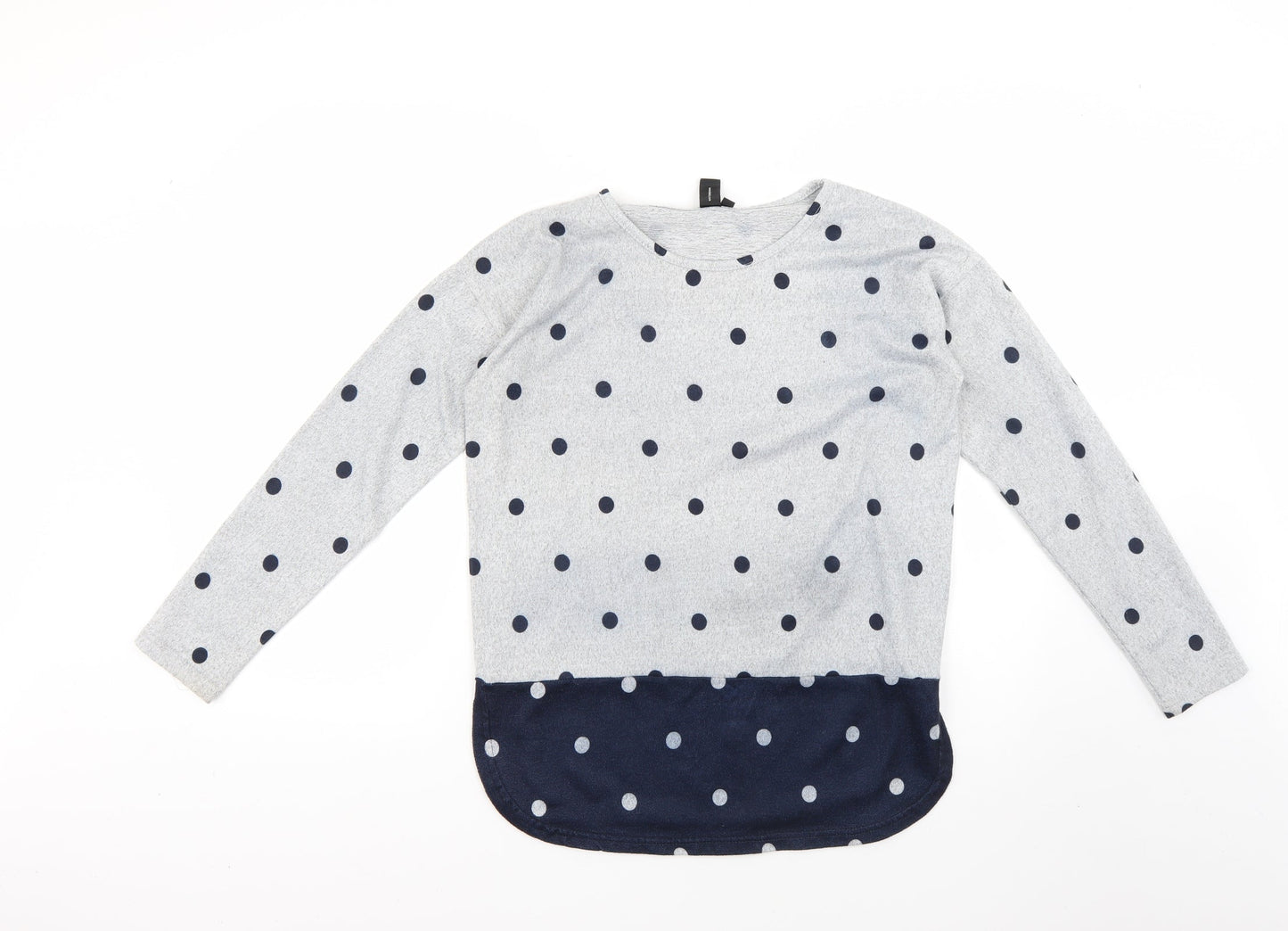 izabel london Womens Grey Polka Dot  Pullover Jumper Size 8