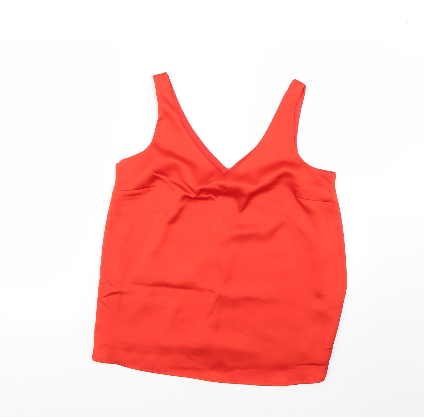 Womens UK Size 10 NEXT Orange Basic T-Shirt