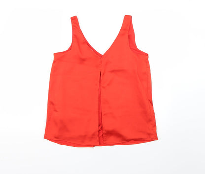Womens UK Size 10 NEXT Orange Basic T-Shirt