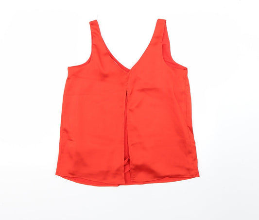 Womens UK Size 10 NEXT Orange Basic T-Shirt