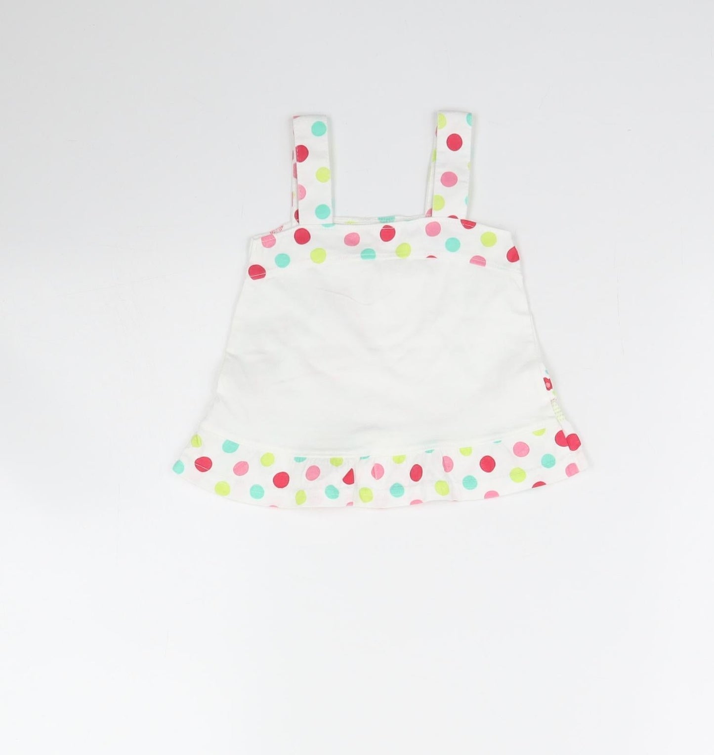 George Girls White   Basic Tank Size 0-3 Months