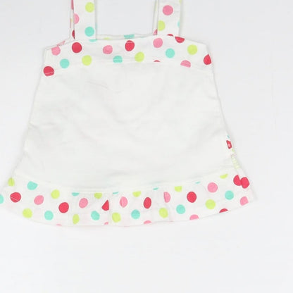 George Girls White   Basic Tank Size 0-3 Months
