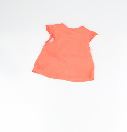 Nutmeg Girls Orange   Basic Blouse Size 0-3 Months