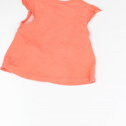 Nutmeg Girls Orange   Basic Blouse Size 0-3 Months