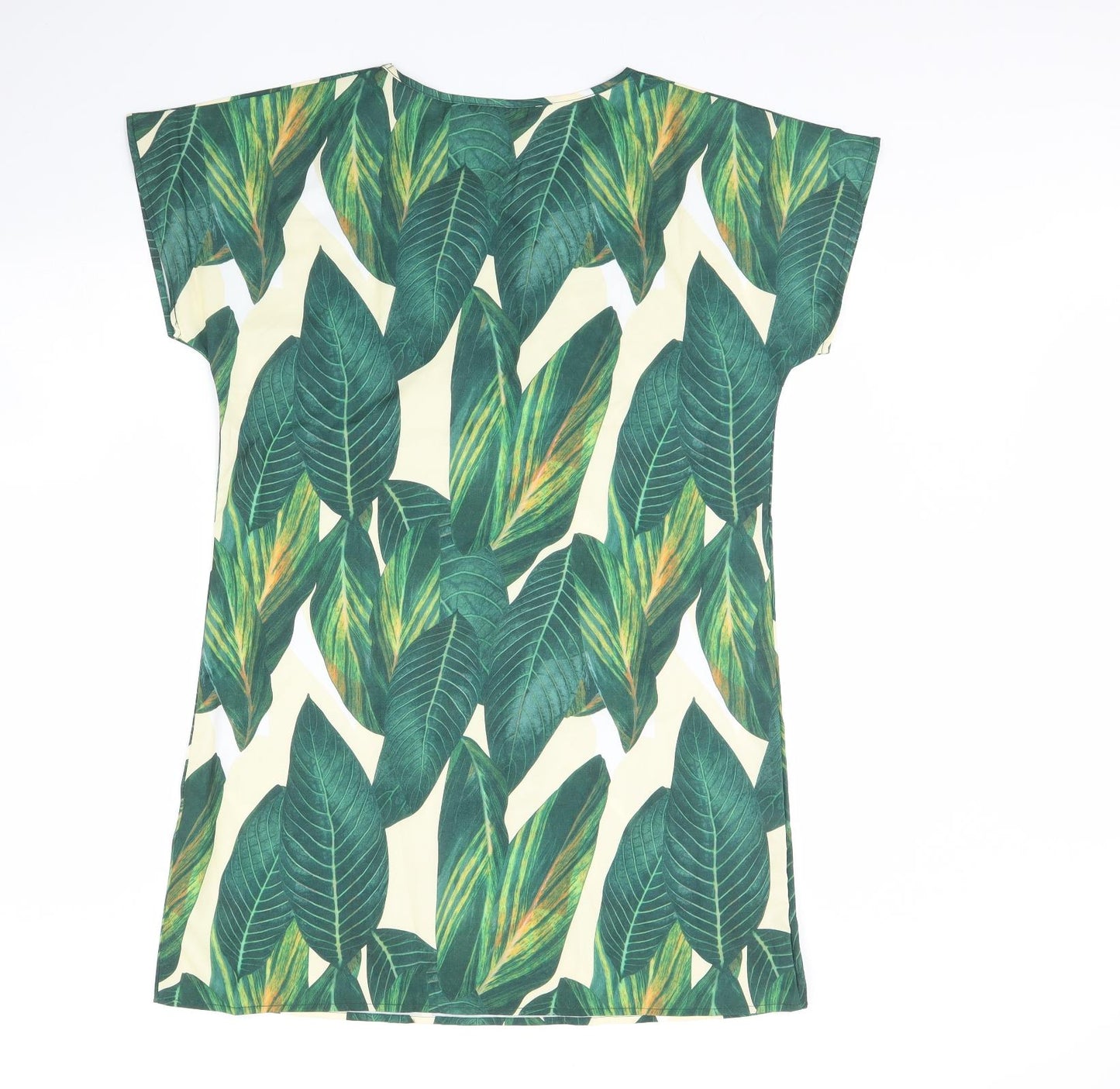 SheIn Womens Green Floral  Shirt Dress  Size S