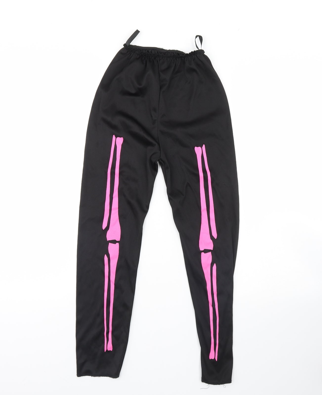 Preworn Girls Black   Capri Trousers Size 8 Years - Halloween