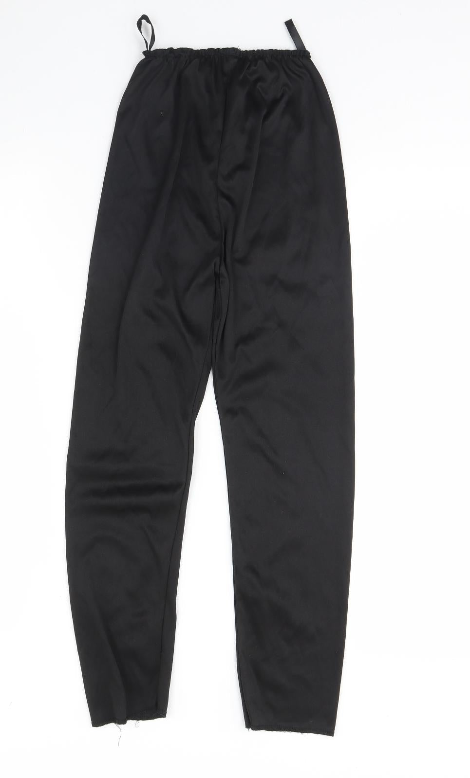 Preworn Girls Black   Capri Trousers Size 8 Years - Halloween