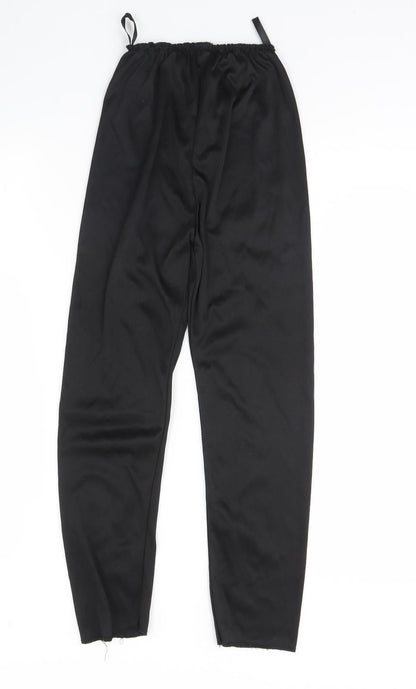 Preworn Girls Black   Capri Trousers Size 8 Years - Halloween
