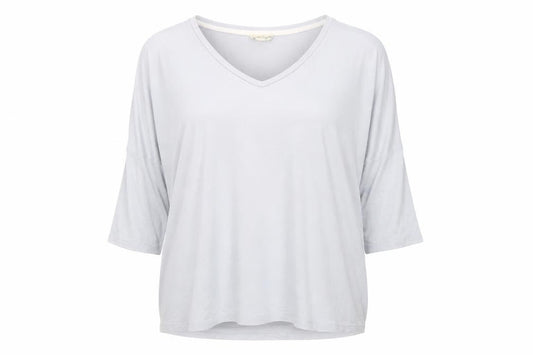 Front view of Phase Eight women’s grey basic blouse, size UK 16