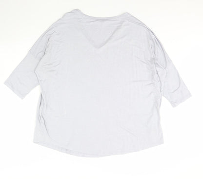 Womens UK Size 16 Phase Eight Grey Basic Blouse