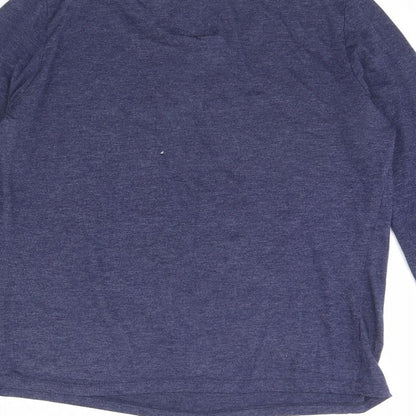 Preworn Womens Blue Solid  Cami Pyjama Top Size M  - Christmas