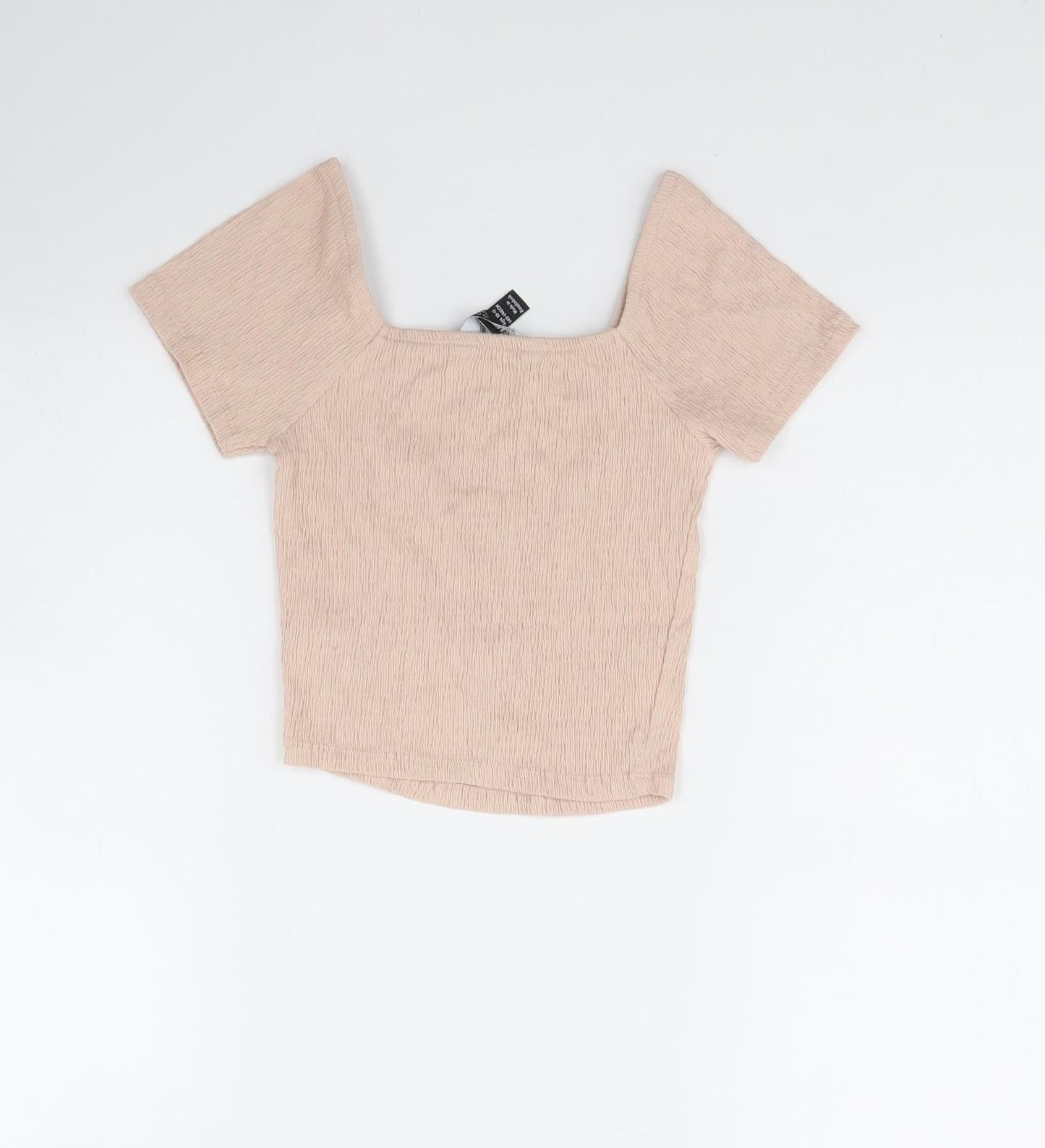 New Look Girls Pink   Cropped Blouse Size 10 Years