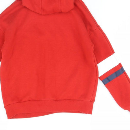 Primark Girls Red   Pullover Hoodie Size 7 Years  - Idaho