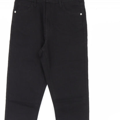 Womens UK Size 12 Preworn Regular Fit Skinny Black Jeans