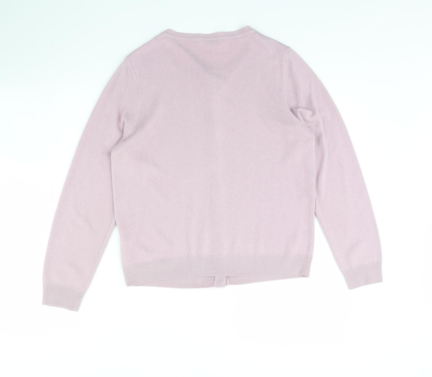 Womens UK Size 12 M&S Pink Cardigan Jumper