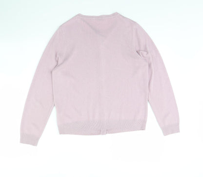 Womens UK Size 12 M&S Pink Cardigan Jumper