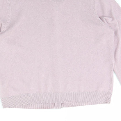 Womens UK Size 12 M&S Pink Cardigan Jumper