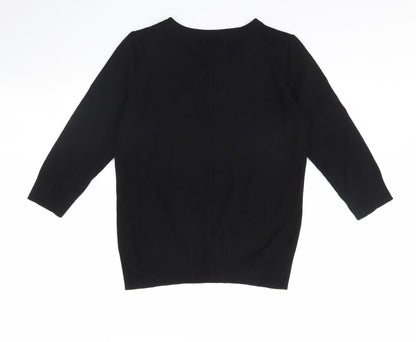Womens UK Size 14 Redherring Black Pullover Jumper