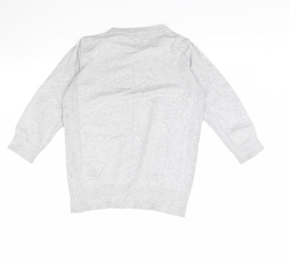 Womens UK Size 14 Red Herring Grey Pullover Jumper