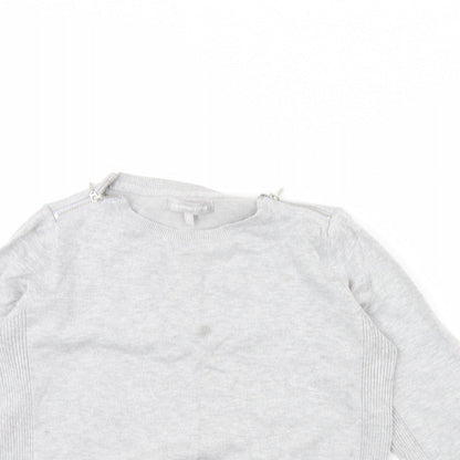 Womens UK Size 14 Red Herring Grey Pullover Jumper