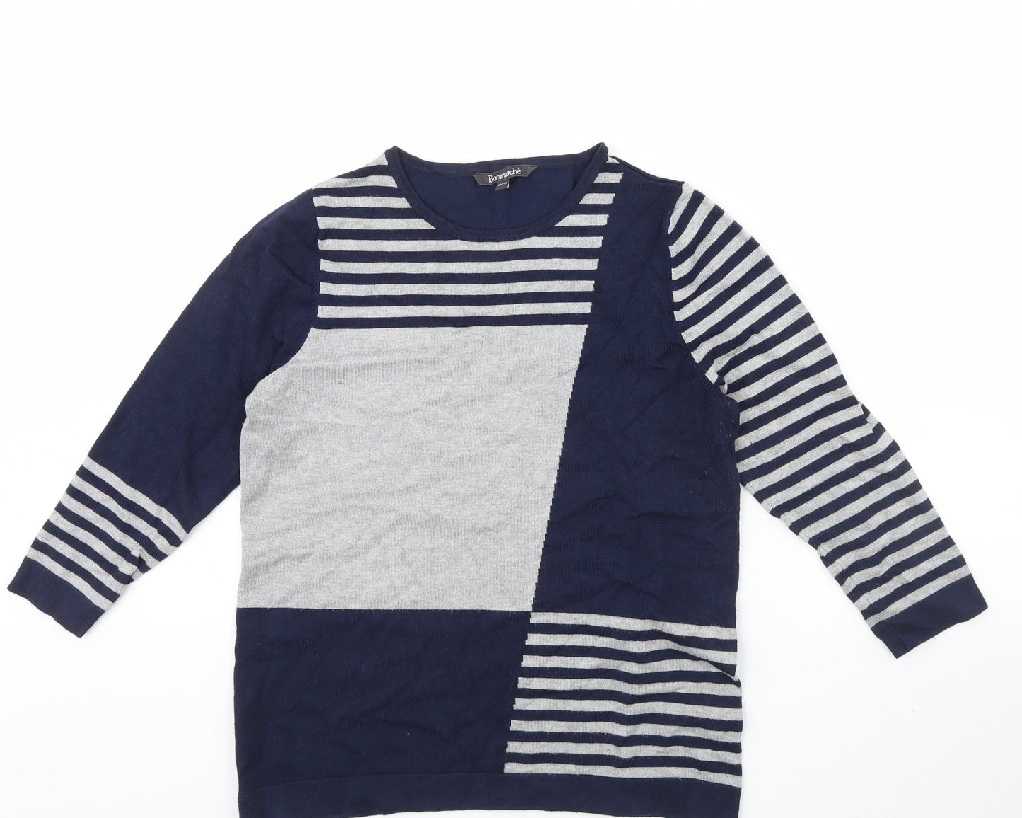Womens UK Size 12 Bonmarche Blue Pullover Jumper