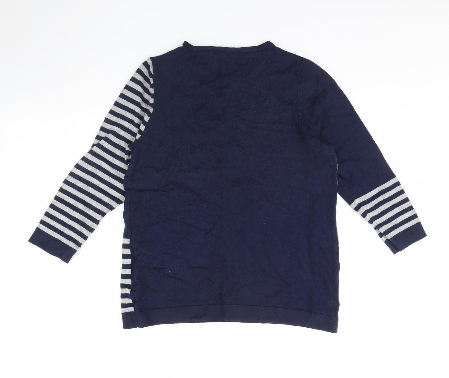 Womens UK Size 12 Bonmarche Blue Pullover Jumper
