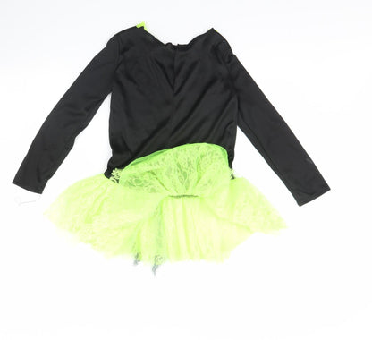 Preworn Girls Black   Fit & Flare  Size 8 Years  - Halloween