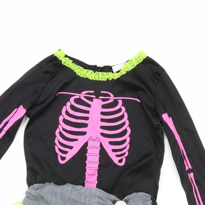 Preworn Girls Black   Fit & Flare  Size 8 Years  - Halloween