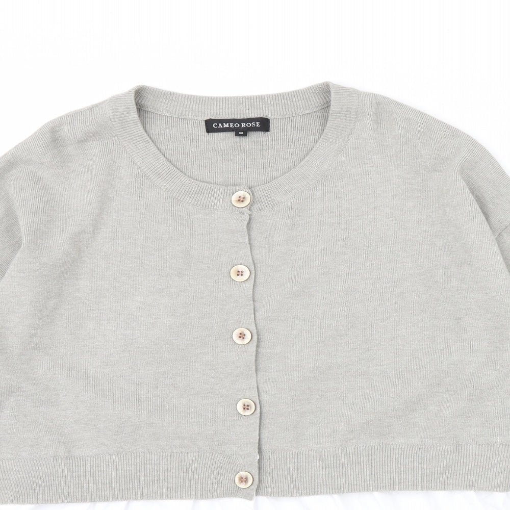 Womens UK Size M Cameo rose Grey Pullover Jumper