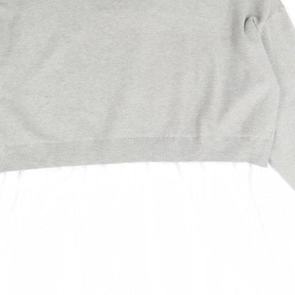 Womens UK Size M Cameo rose Grey Pullover Jumper