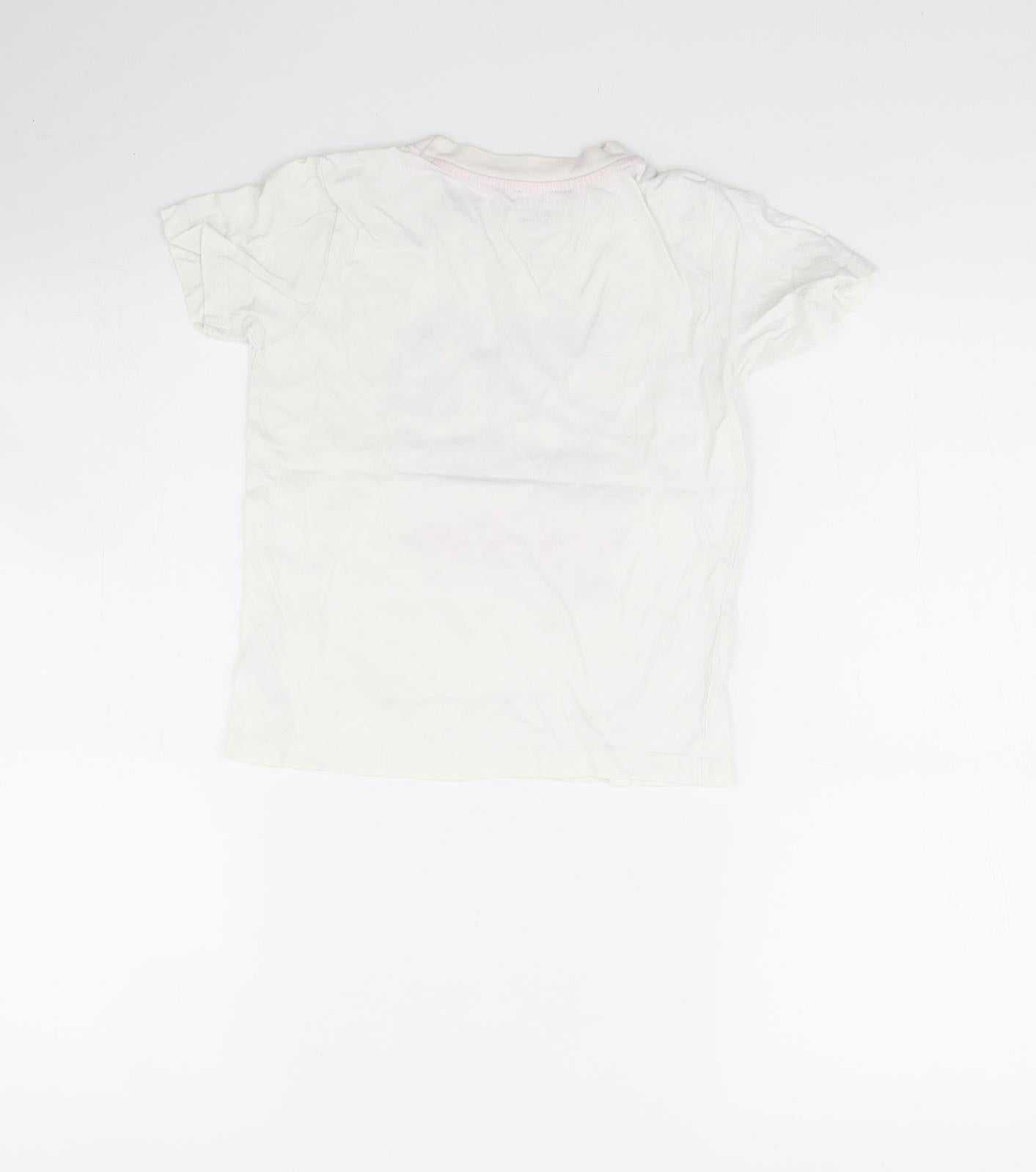 Primark Boys White   Basic T-Shirt Size 5 Years
