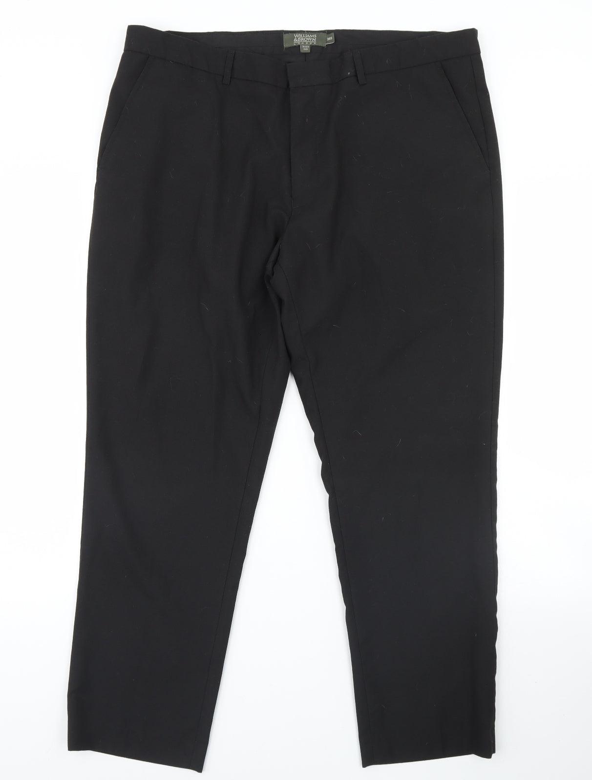 William & Brown Womens Black   Dress Pants Trousers Size 38 L30 in