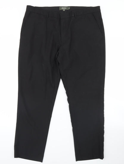 William & Brown Womens Black   Dress Pants Trousers Size 38 L30 in