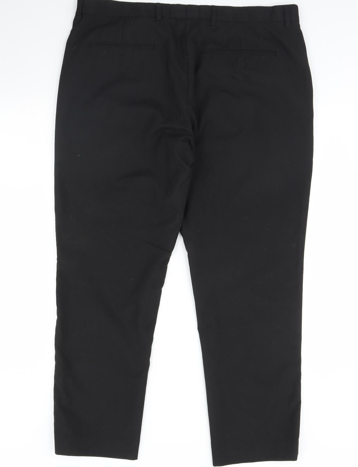 William & Brown Womens Black   Dress Pants Trousers Size 38 L30 in