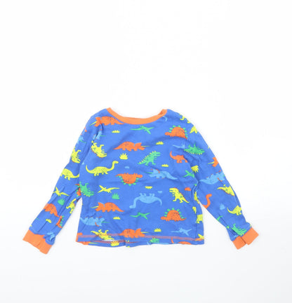 George Boys Blue Animal Print   Pyjama Top Size 6 Years  - Dinosaur
