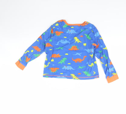 George Boys Blue Animal Print   Pyjama Top Size 6 Years  - Dinosaur