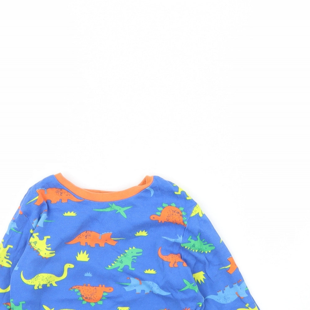 George Boys Blue Animal Print   Pyjama Top Size 6 Years  - Dinosaur