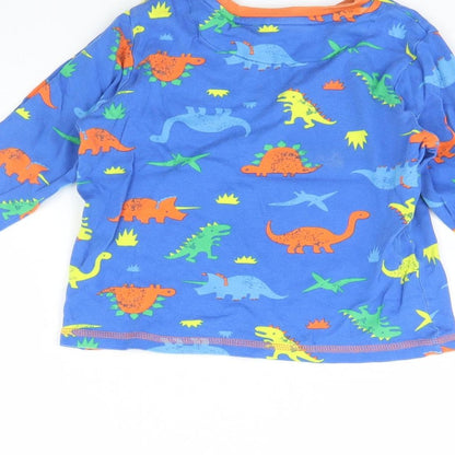 George Boys Blue Animal Print   Pyjama Top Size 6 Years  - Dinosaur