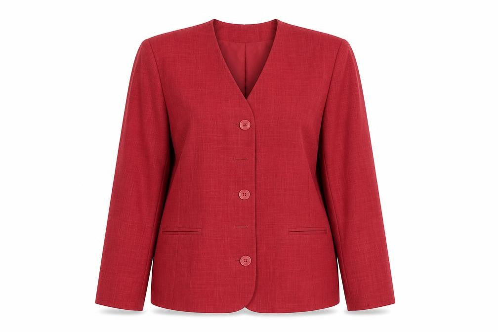 George Womens Red   Jacket Blazer Size 12
